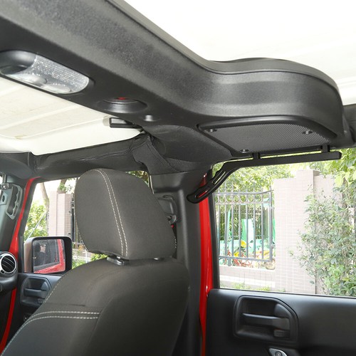 2x Upgraded Rear Grab Handles Bar for 2007-2017 Jeep Wrangler JK JKU 4Dr Black - Picture 4 of 8