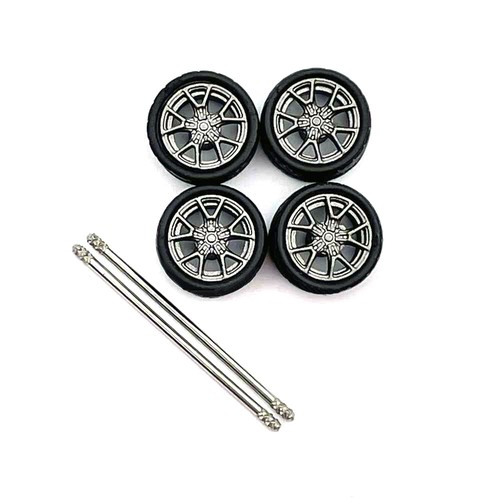Wheels Car Custom Rubber Tires Modified Axles for 1:64 Matchbox Master HW MINIGT - Picture 13 of 24