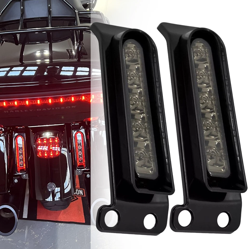 Saddlebag LED Filler Lights Run Brake Turn Signals Fits For Harley Touring 14-24 Foto 3 de 4