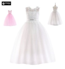 Vestito Cerimonia Damigella Comunione Lungo Bambina Party Dress COM054 - VM
