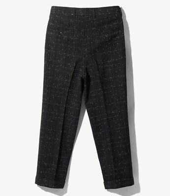 パンツ Needles TUCKED TROUSER NEEDLES TUCKED SIDE TAB TROUSER POLY CLOTH BLACK | TODAY CLOTHING