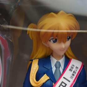 SEGA Neon Genesis Evangelion Extra Figure Police Costume Ver. Asuka Rei Set Used