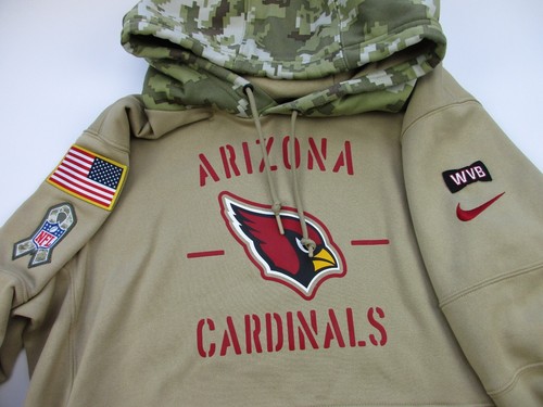 Mens Large Arizona Cardianls Nike Salute Service hoodie sweatshirt team issue - Picture 2 of 7