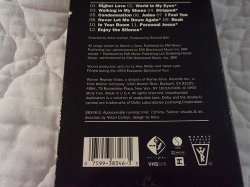 DEPECHE MODE DEVOTIONAL VHS MUSIC VIDEO LIVE IN CONCERT 1993 EUROPEAN TOUR - Bild 3 von 8