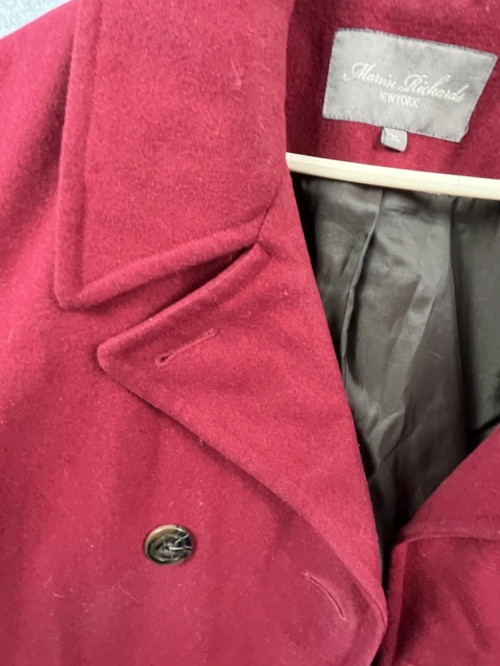 Chaqueta Mujer Marvin Richards Network XL Lana Cordero Rojo  Foto 3 de 4