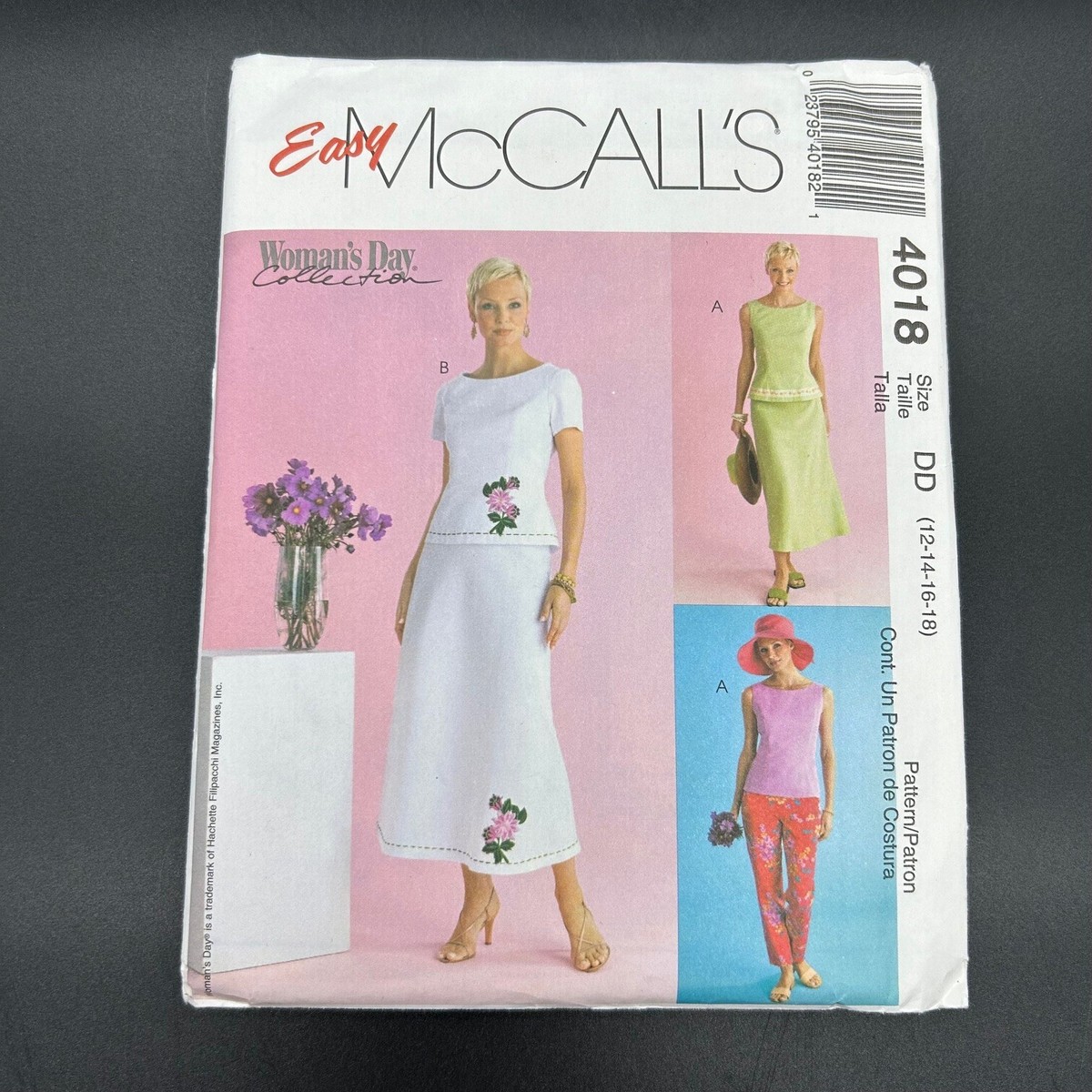 McCalls 4018 Misses & Petite Tops Pants Bias Cut Skirt Uncut Sz 12-18 | eBay McCalls 4018 Misses & Petite Tops Pants Bias Cut Skirt Uncut Sz 12-18 | eBay