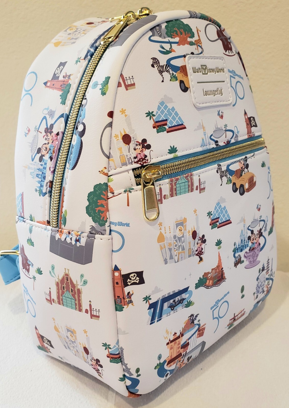 New Loungefly Walt Disney World 50th Anniversary Mini Backpack Mickey
