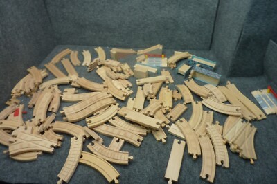 Large lot of Thomas The Train Learning  Vintage Wooden Train Tracks