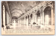 Vtg Postcard Palais Versailles Galerie des Glaces France Palace Castle Mirrors
