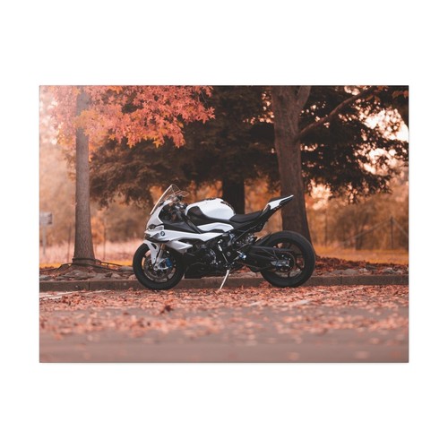 BMW Inspired S1000RR High Resolution Museum Quality Horizontal Canvas Print #052 - Picture 3 of 10