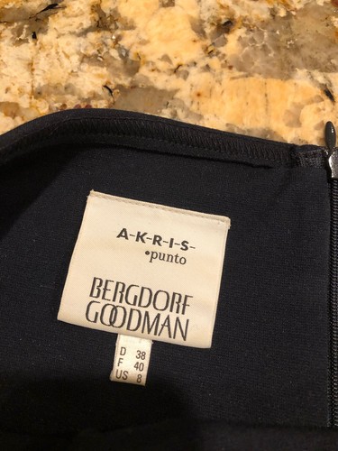 Akris Punto Women’s Dress Size 8 Long Sleeve Bergdorf Goodman - Picture 7 of 7