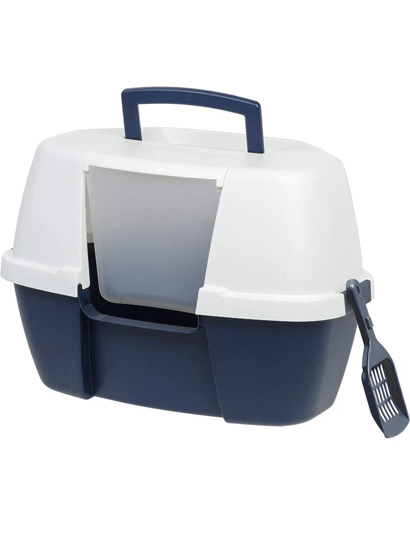 Corner hooded litter box cheap