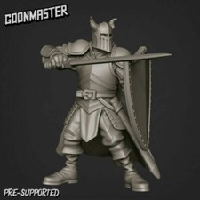 Human Knight 100mm Custom Miniature  D D DnD 