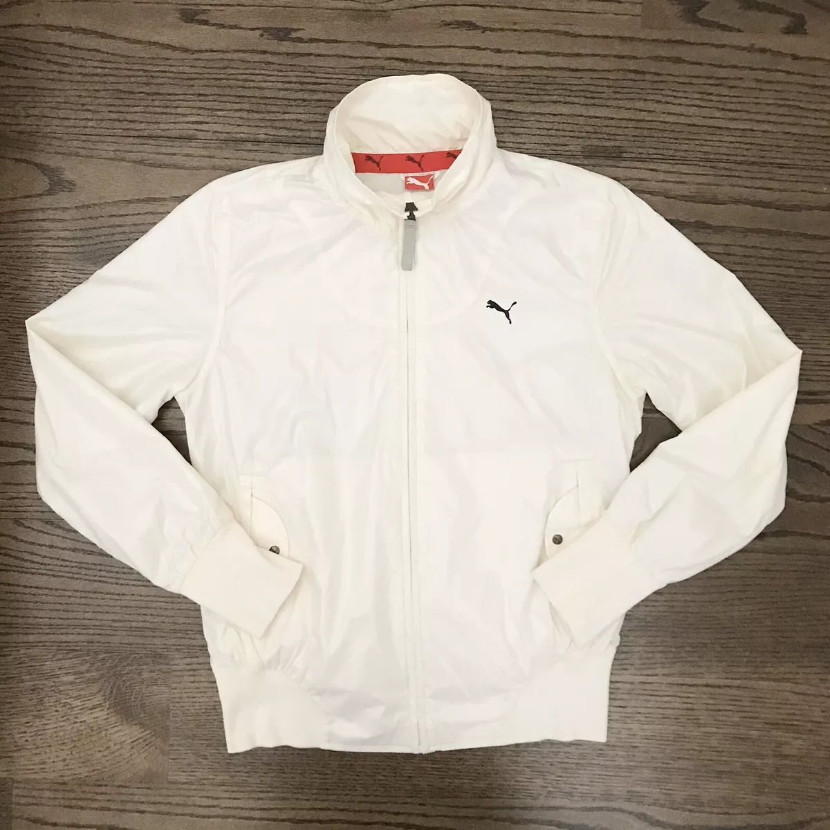 Puma jacket white deals