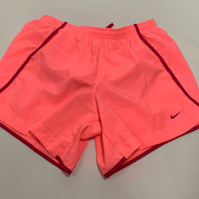 Nike girls Dri Fit Challenger Brief Lined Running Shorts Crimson XL