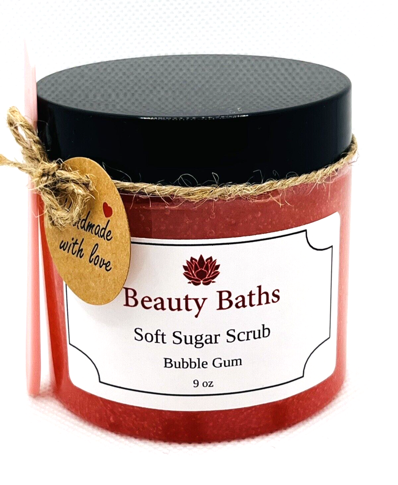 Bubble Gum Soft Sugar Scrub Exfoliating Body Scrub holiday gift for her bath