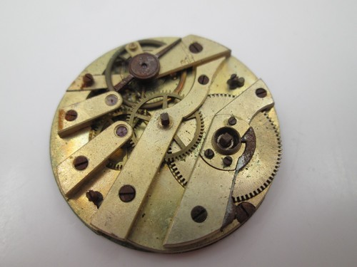 Máquina y esfera reloj bolsillo. Cuerda a llave. Dial decorado. 1900. Suiza - Imagen 4 de 5