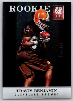 2012 PANINI ELITE TRAVIS BENJAMIN 566/999 CLEVELAND BROWNS #189