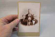 Vintage Antique Photo Cabinet Card Studio Adult family Spring Valley Minnesota