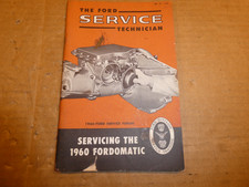 1960 Ford Fordomatic Service Booklet