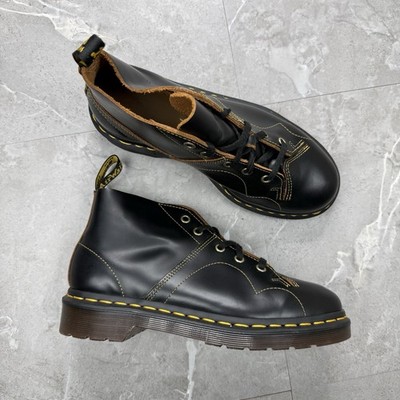 Dr Martens Church Monkey Men's 6 Boots Black Vintage Smooth