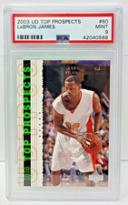 2003 Upper Deck HOF Star LEBRON JAMES Rookie RC Basketball Card PSA 9 MINT. rookie card picture