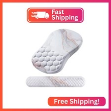 Laokiiy Ergonomic Mouse Pad  Keyboard Wrist Rest Set, Memory Foam