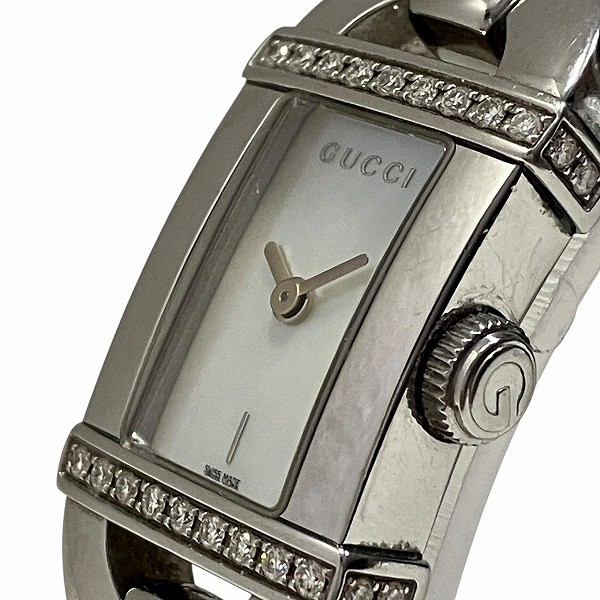 GUCCI 6800L Quartz Bangle Watch with Diamond Bezel, Free Shipping