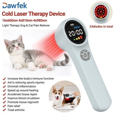 Red Infrared Light Laser Therapy for Small Animals - Rabbits, Cats Wound Healing