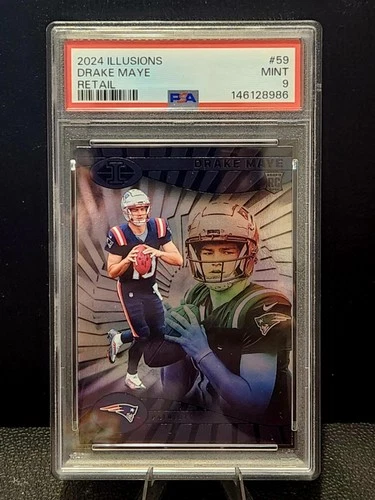 2024 Panini Illusions - Drake Maye #59 Retail (RC) PSA 9