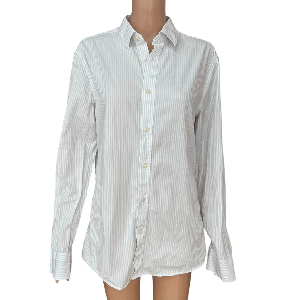 Tiger Of Sweden Adleyx Stripe Slim Fit Button-up Dress Shirt In Grey 41/16 - Image 2 of 4