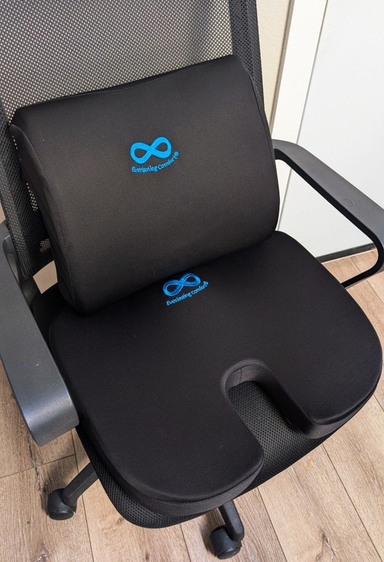 Everlasting Comfort Doctor Recommended Memory Foam Seat Cushion for Office Chair