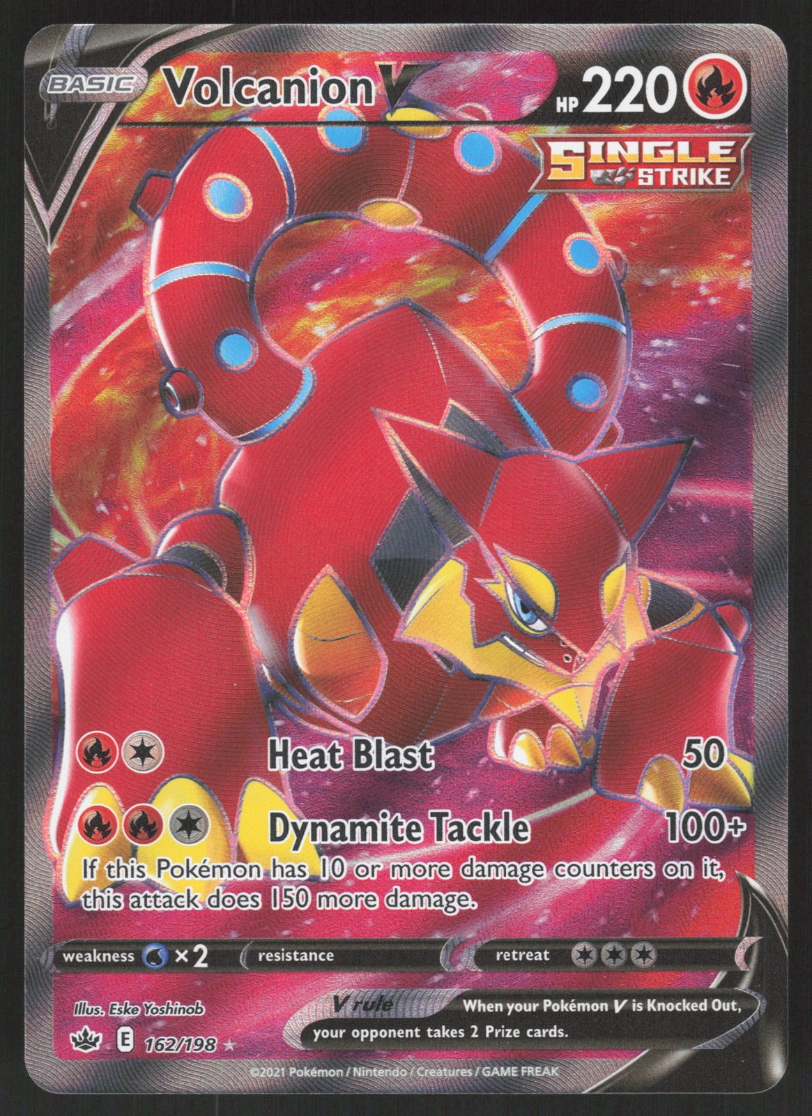 Volcanion V 162/198 Ultra Rare Pokemon TCG Chilling Reign NM