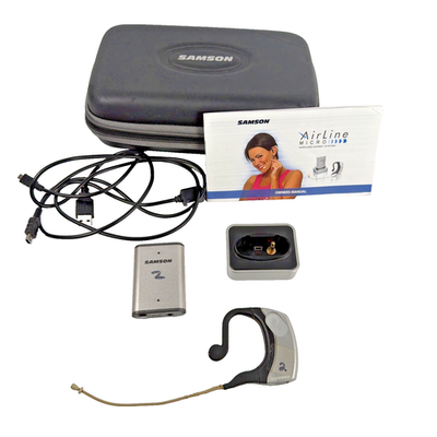 #ad Samson Airline Micro Wireless Earset Microphone System. AH2 AR2 $112.49