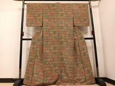 Kimono High-quality small pattern chintz flower pattern pure silk masterpiece u