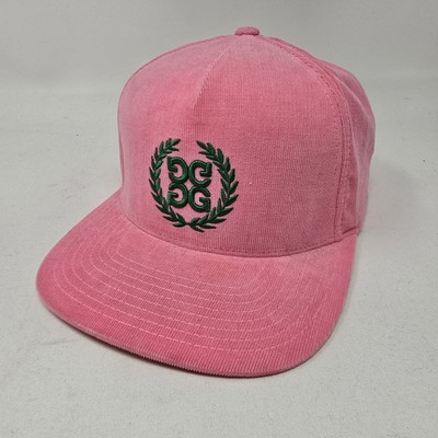 G Fore Golf Corduroy Hat Mens Pink Snap Back Rare Sample Cap  Adjustable
