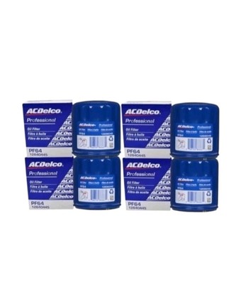 4 Pack GM ACDelco PF64 Engine Oil Filter CASE 25206966