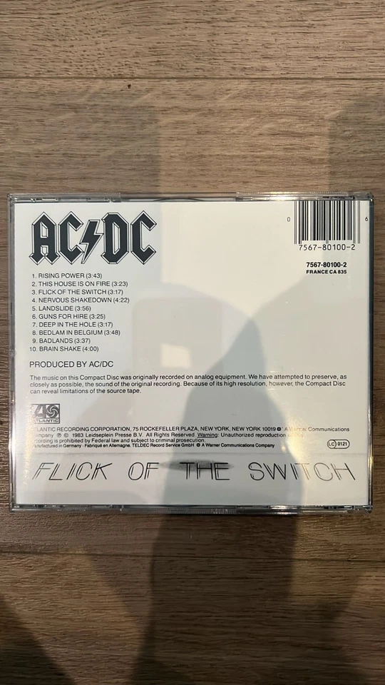AC/DC - Flick Of The Switch CD - Bild 2 von 4