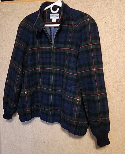 Vintage Pendleton Wool Bomber Tartan Jacket Size L Made in USA - Picture 4 of 12