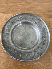 Vintage Pewter Dish Viking Heathen Decor Altar Pagan Witchcraft