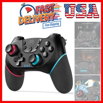 Wireless Switch Pro Controller with Turbo & Custom Buttons for Enhanced Gaming