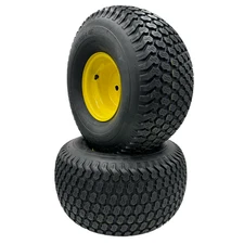 20x10.00-8 Lawn Mower Wheels - Super Turf Tread - Set  - 3/4 Inch Axle