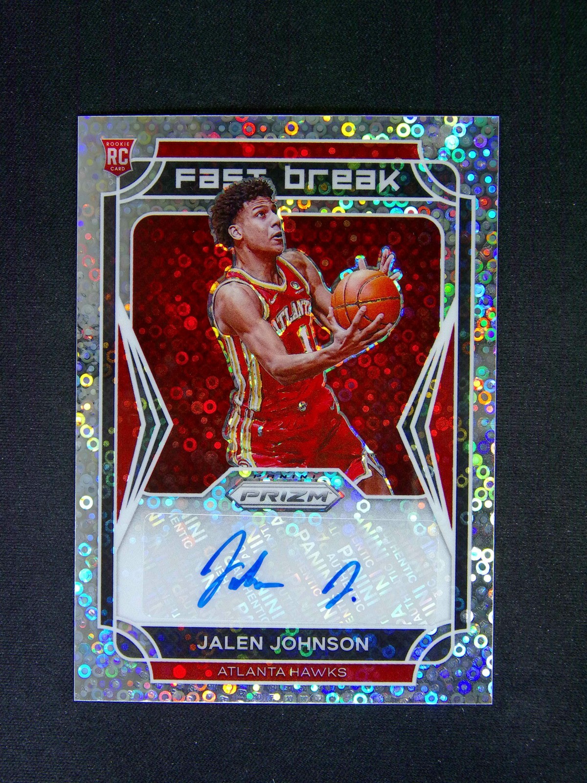 Jalen Johnson 2021 Prizm #FBR-JJO Fast Break Rookie Autographs