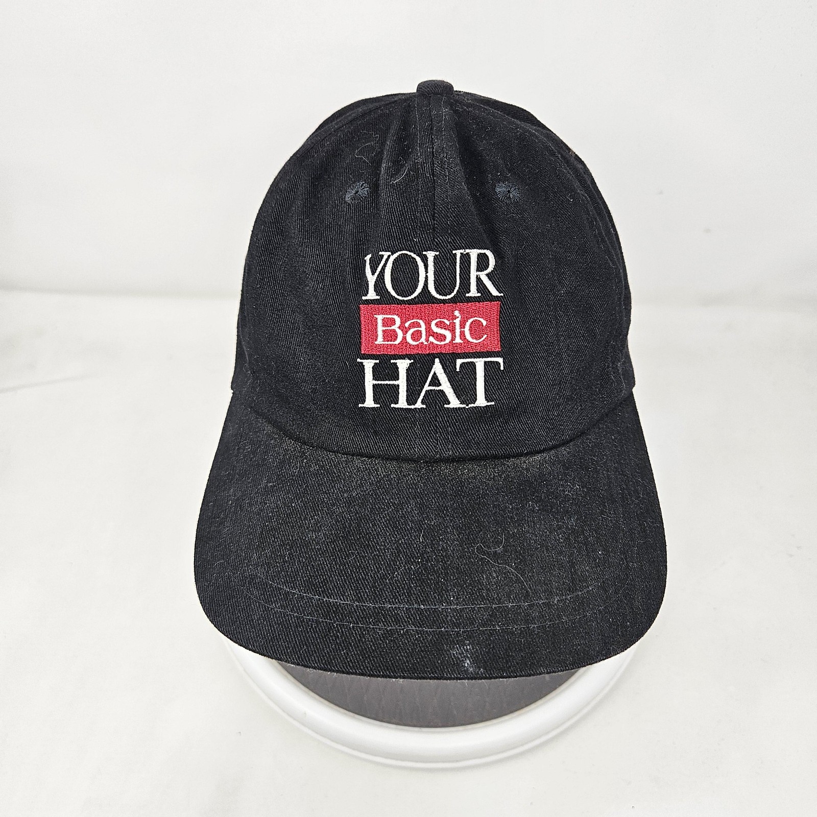 Vintage Your Basic Hat Cap Snap Back One Size Bla… - image 2