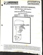 Mercury Mariner Outboard Service Manual 15xd 20 Jet 2025 25 Marathon Seapro