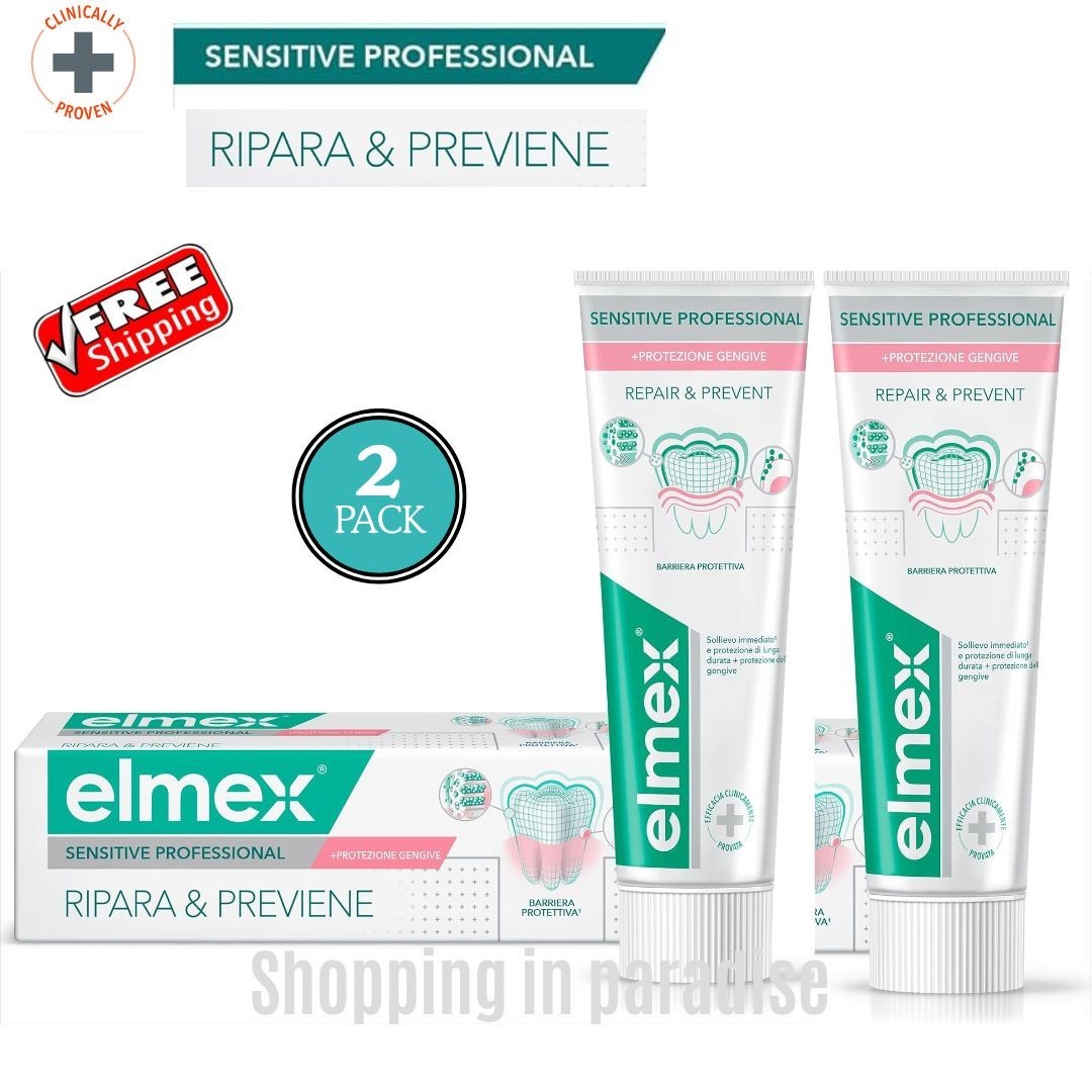Elmex Sensitive Professional Repair + Preventive Gum 75ml Exp 11/28 ( NO BOX)