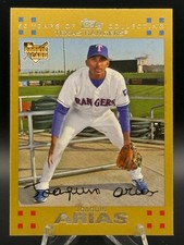 Joaquin Arias 2007 Topps #286 Gold /2007 Rookie RC Texas Rangers