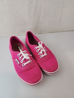 Vans Girls Sz 13 Atwood Canvas Magenta Hot Pink Kids Youth Skate Shoes 