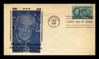 US COVER FRANKLIN D ROOSEVELT MEMORIAM FOUR FREEDOMS FDC SCOTT 933