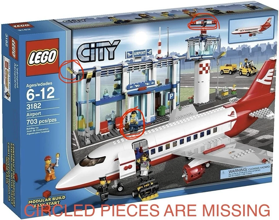 LEGO CITY: Airport (3182)  RETIRED and 99% complete set with no instructions  - Image 2 of 2